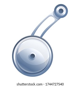 Fishing reel tool icon. Cartoon of fishing reel tool vector icon for web design isolated on white background