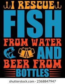 Fishing rescue t shirt design