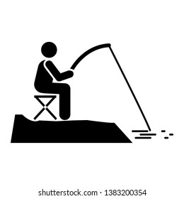 Fishing, river icon. Element of gardening icon. Premium quality graphic design icon. Signs and symbols collection icon for websites, web design, mobile app
