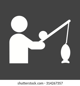 Fishing, river, nature icon vector image. Can also be used for activities. Suitable for use on web apps, mobile apps and print media.