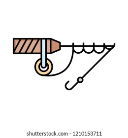 fishing   rod  bait 