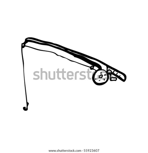 Fishing Rod Cartoon Stock Vector (Royalty Free) 55923607