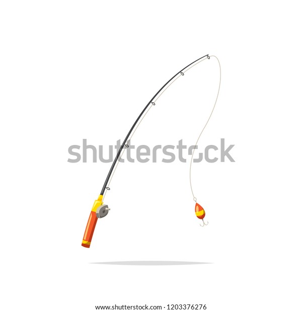 Fishing Rod Cartoon Vector Isolated Stock Vector (Royalty Free) 1203376276