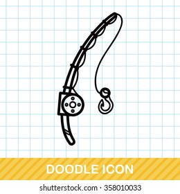 Fishing rod doodle