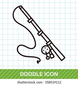 Fishing rod doodle