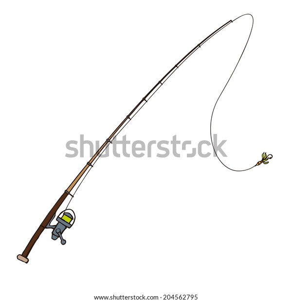 Download Fishing Rod Fly Bait Vector Illustration Stock Vector ...