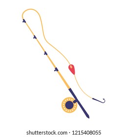 fishing rod hook on white background