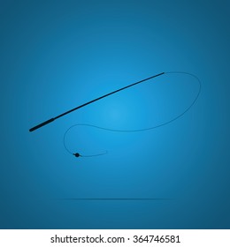 Fishing rod icon.
