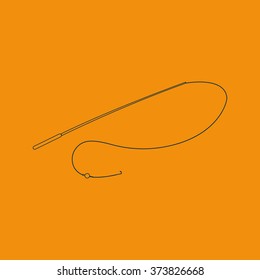 Fishing rod icon.