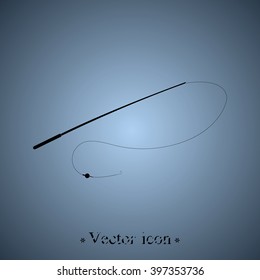 Fishing rod icon.