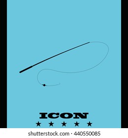 Fishing rod icon.