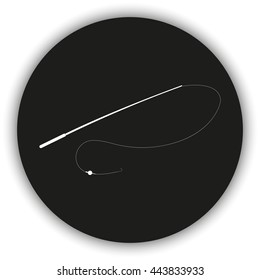 Fishing rod icon.
