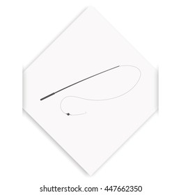 Fishing rod icon.