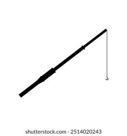 Fishing rod icon illustrated on background