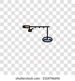 fishing rod icon sign and symbol. fishing rod color icon for website design and mobile app development. Simple Element from arctic collection for mobile concept and web apps icon.