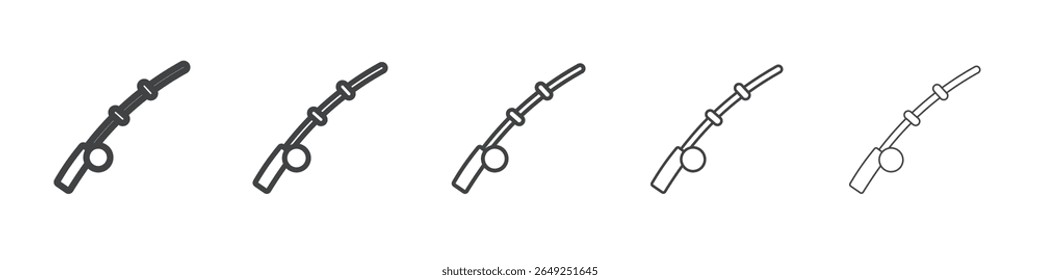 fishing rod icon simple illustration collection symbol