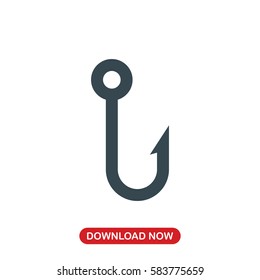Fishing rod icon vector