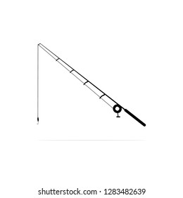 fishing rod Icon. Vector concept illustration for design.