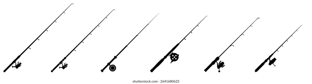Fishing rod icon vector. Fishing illustration sign. Fish symbol or logo.