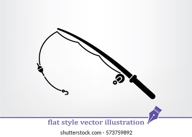 Similar Images, Stock Photos & Vectors of Fishing Rod icon vector
