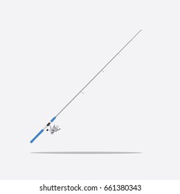 Fishing rod icon, vector illustration design.
