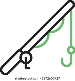Fishing Rod icon vector image. Suitable for mobile application web application and print media.