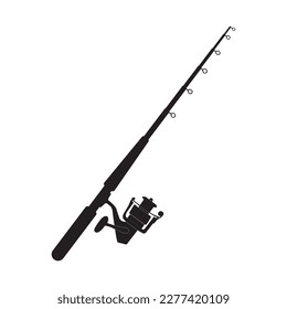 fishing rod icon vector simple design