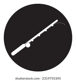 diseño de la ilustración del icono de la barra de pesca