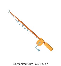 Fishing rod isolated