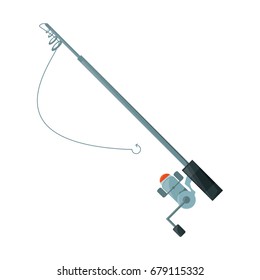Fishing rod isolated
