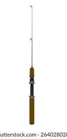 Fishing rod pole. vector illustration	
