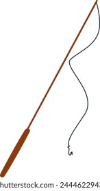 Vektorillustration des Angelrutenwerkzeugs