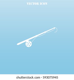Fishing rod vector  icon.
