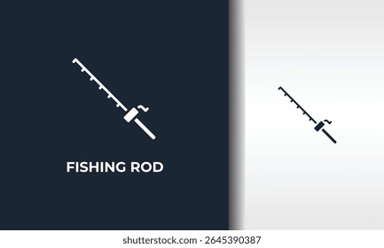Fishing Rod Vector, Icon Or Logo Sign Isolated Symbol Illustration