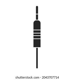 Fishing rod vector icon.Black vector icon isolated on white background fishing rod.