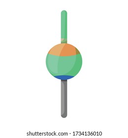 Fishing rod vector icon.Cartoon vector icon isolated on white background fishing rod.
