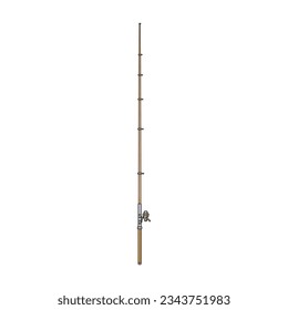 Fishing rod vector icon.Color vector icon isolated on white background fishing rod.