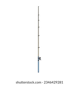 Fishing rod vector icon.Color vector icon isolated on white background fishing rod.