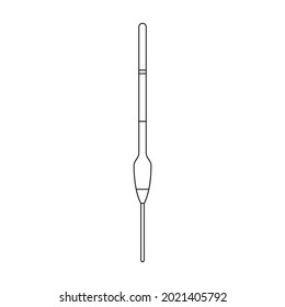 Fishing rod vector icon.Outline vector icon isolated on white background fishing rod.