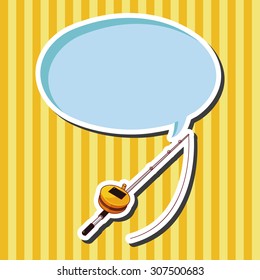Fishing rods theme elements