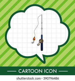 Fishing rods theme elements