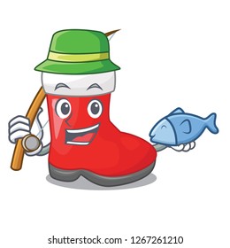 Fishing santa boots are on character shelf