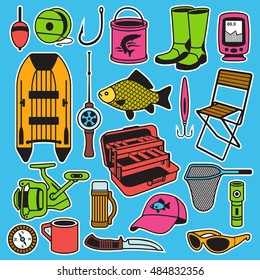 Fishing seamless pattern