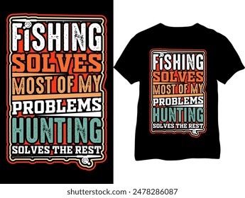 Fishing shirts- Fishing T-shirts- Fishing, Hunting T-shirts- Fisherman loves fishing