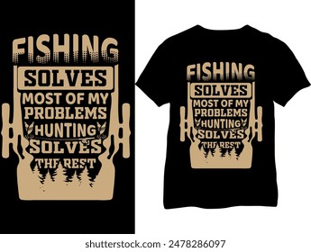 Fishing shirts- Fishing T-shirts- Fishing, Hunting T-shirts- Fisherman loves fishing