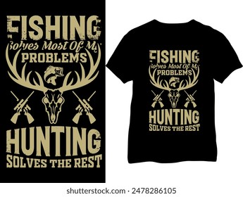 Fishing shirts- Fishing T-shirts- Fishing, Hunting T-shirts- Fisherman loves fishing