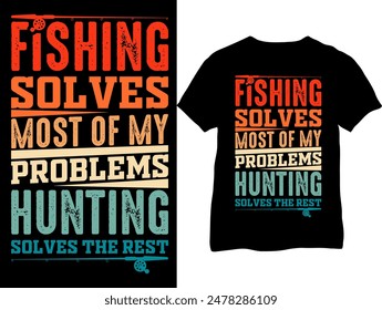 Fishing shirts- Fishing T-shirts- Fishing, Hunting T-shirts- Fisherman loves fishing