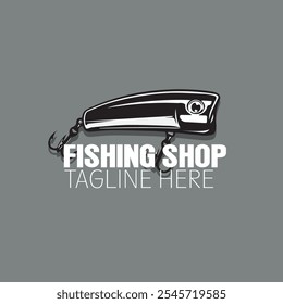 FISHING SHOP LOGO VECTOR READY EPS 10 FORMAT