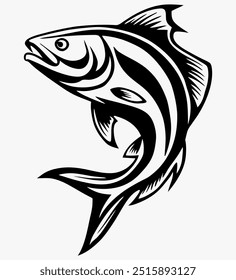 fishing silhouette vector art image