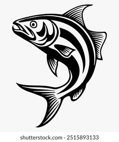 fishing silhouette vector art image